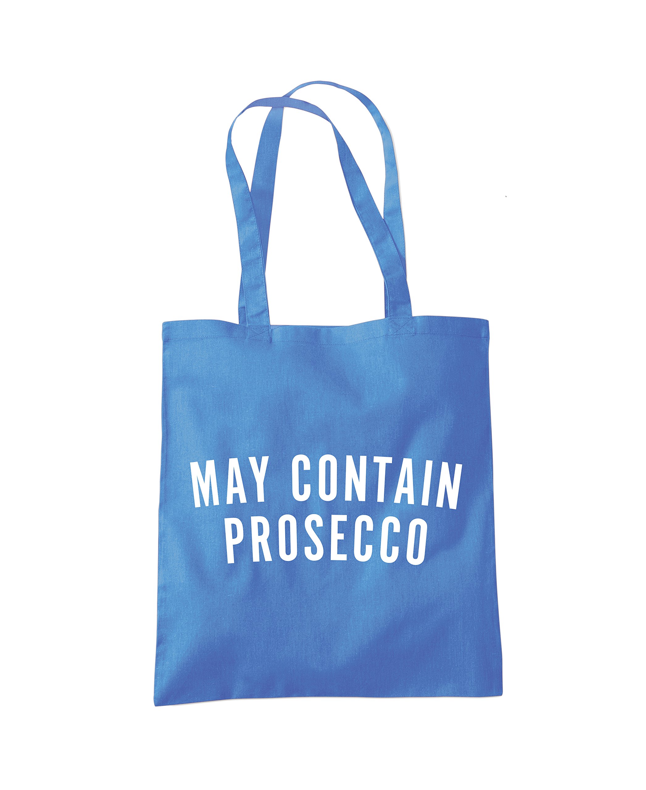 May Contain Prosecco Tote Bag - cornflower blue One Size