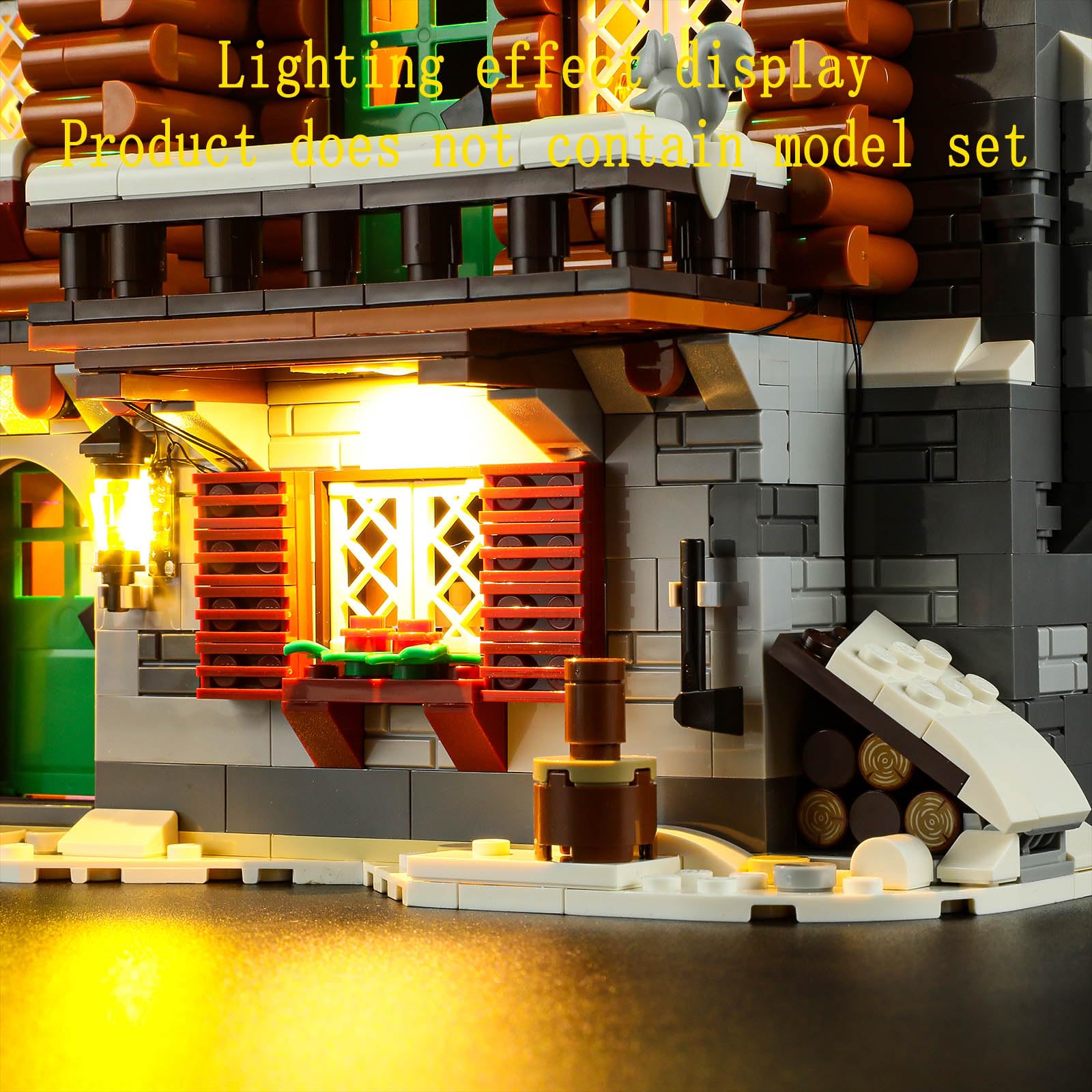 GEAMENT Kit de Luces LED Compatible con Lego Refugio Alpino (Alpine Lodge) - Conjunto de luz por Icons 10325 (Juego Modelo no Incluido)
