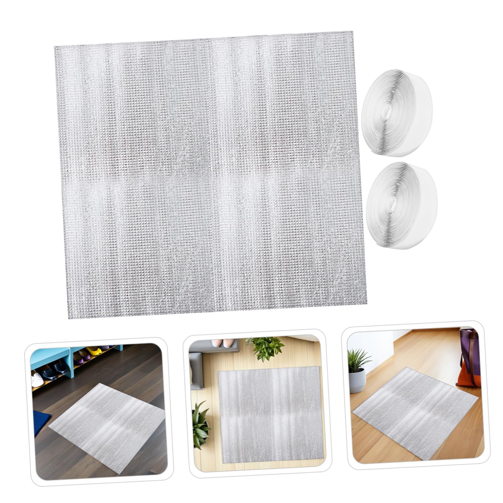 Homoyoyo 2sets Copertura per Soffitta per Ventilazione Soffitto Isolante in Alluminio Guarnizione per Ventilatore per Soffitto Camper Garage Argento