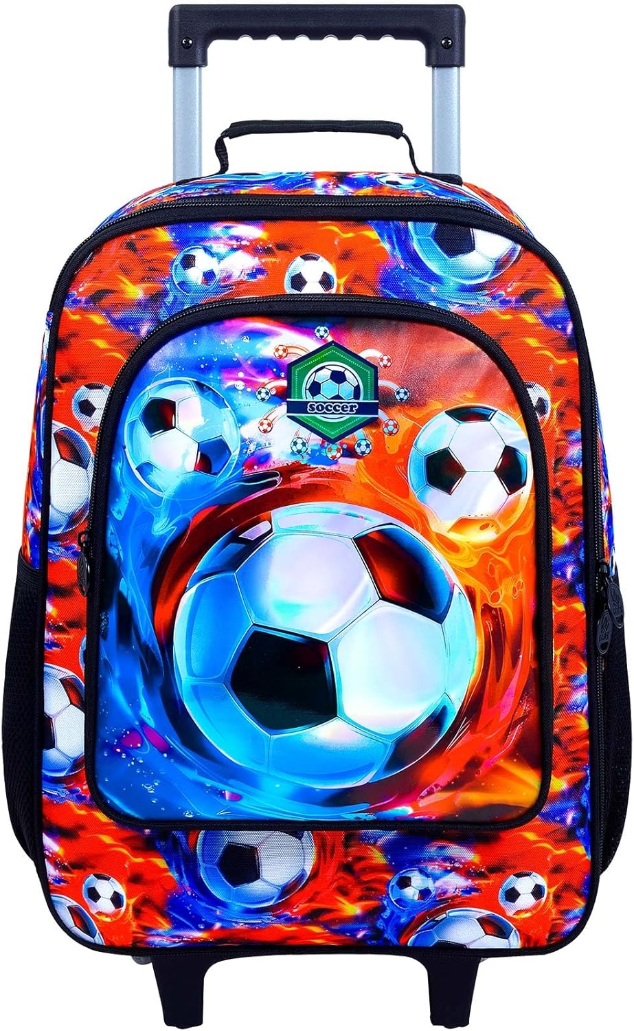 Kids Suitcase, Boys Travel Suitcases with Wheels, Soccer