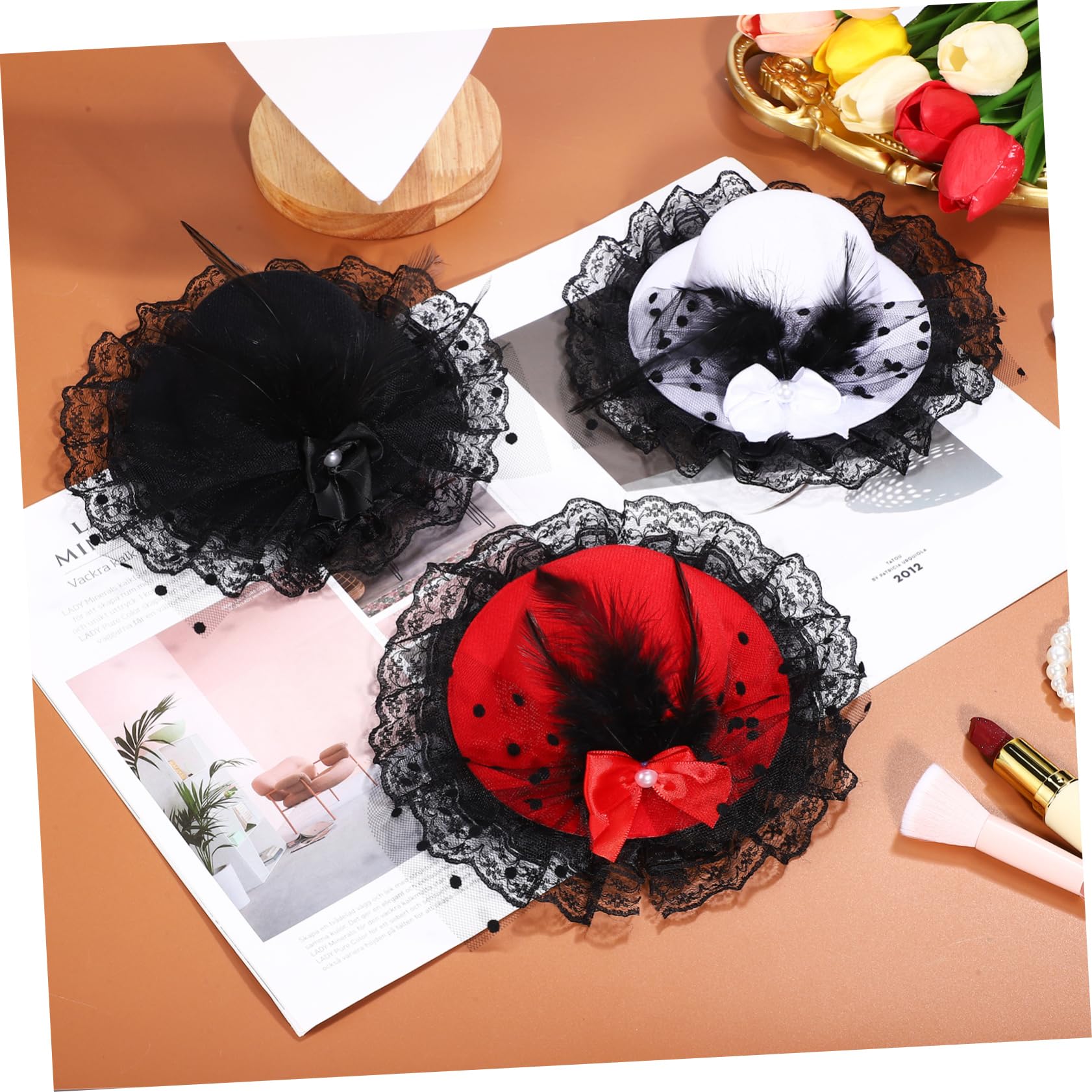 minkissy Sombrero Accesorios Para El Cabello Pequeño Malla Elegante De Moda Señoras Fascinador De Mujeres Sombreros De Evento Fascinator Sombreros Pluma