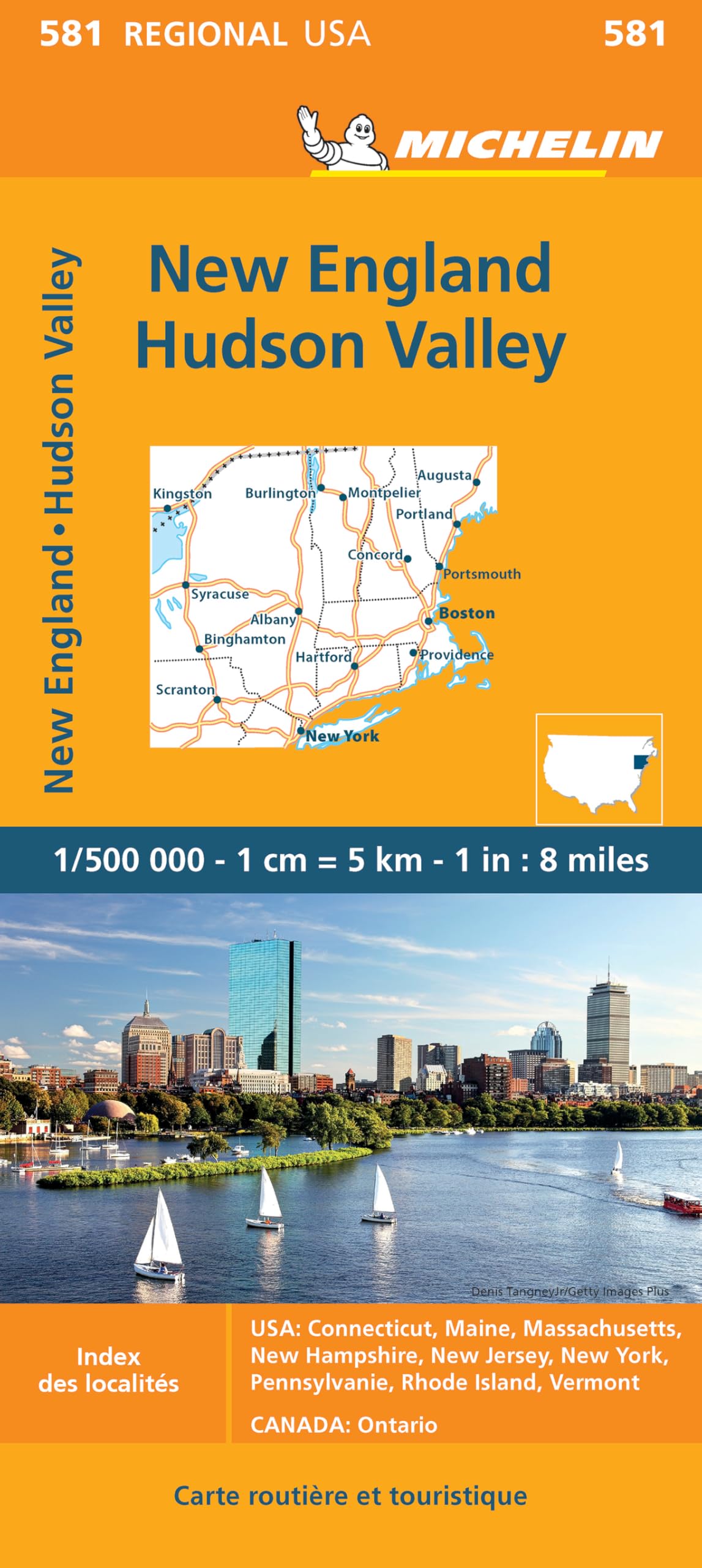 New England / Hudson Valley (581) (Michelin régional, 581)