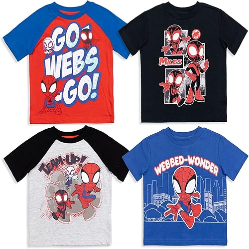 Marvel 4 Pack Graphic T-Shirts
