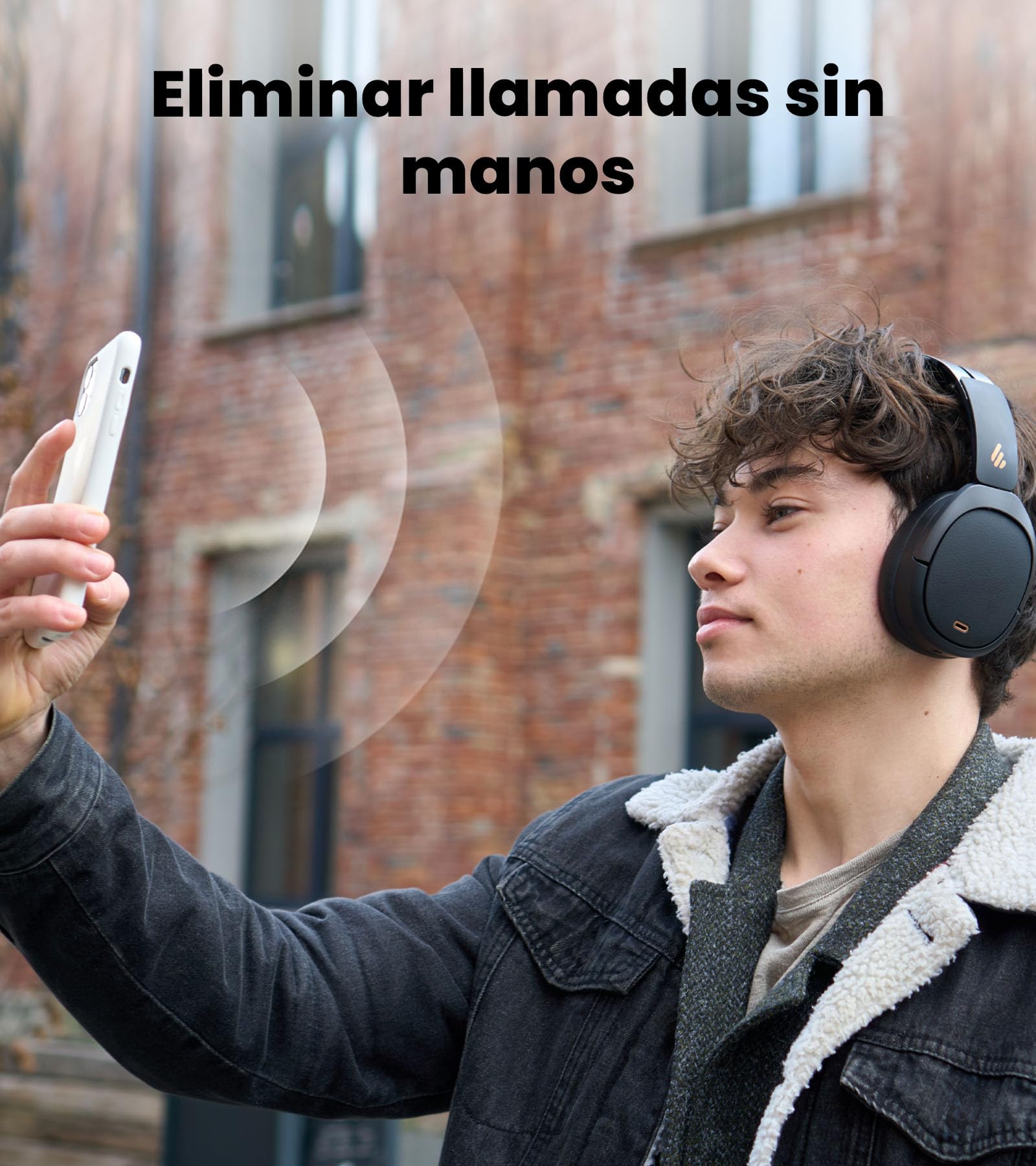Edifier W80 Over Ear Headphones with -49dB Active Noise Cancelling, LDAC Hi-Res Wired & Wireless, AI Clear Call, Carga rápida, Conexión multipunto, Bluetooth V5.4 - Negro