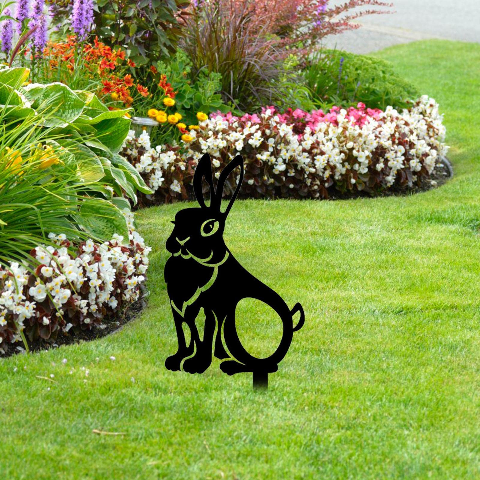Tuinstekers kip met kuikens-4 stuks - Tuinwanddecoratie