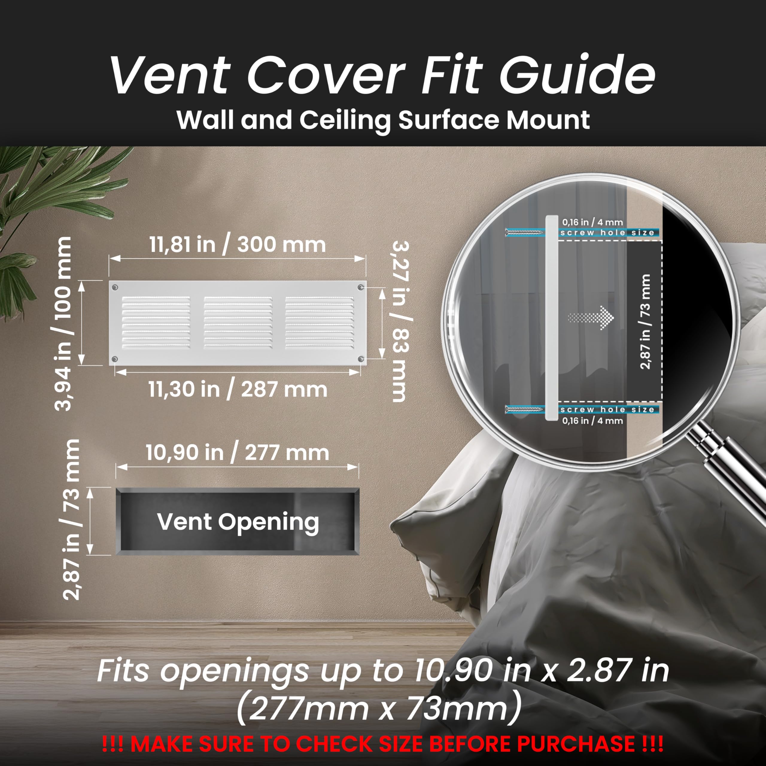 Repa Cover Snapklik.com : Repa Market 5-Pack 12x4 Inch Air Vent Cover/White ...