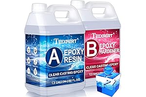 Teexpert Epoxy Resin Kit: 3-Gallon Solution for Crystal-Clear Crafts, Art, and DIY Projects