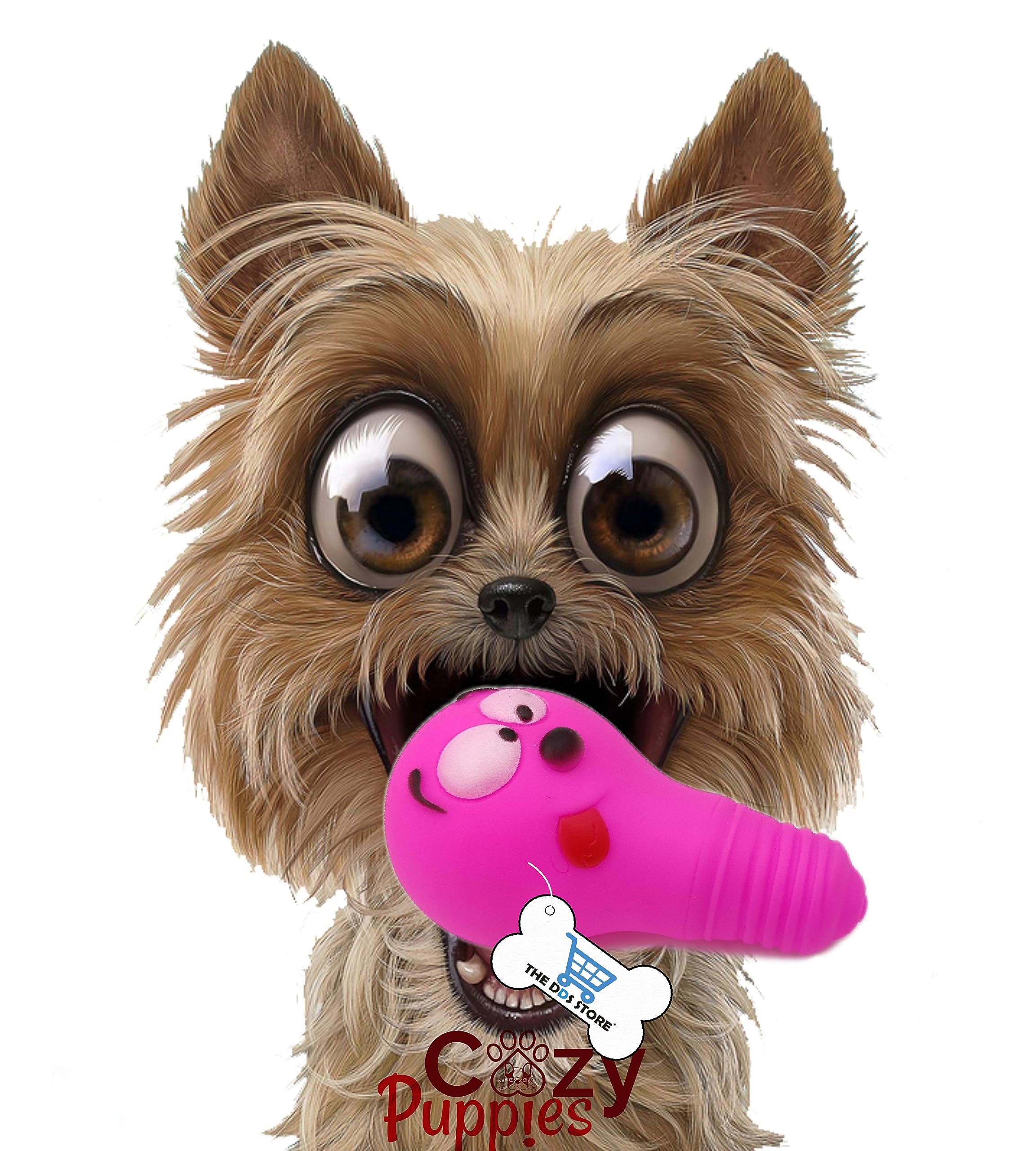 Cozy Puppies® Squeaky Bulb Toys for Dogs, Funny Dog Chew Toys, Interactive Toy for Small Dogs, Puppy Chew Toys for Teething-(1 Piece Color May Vary) (B0CF5GY829) Amazon Price History, Amazon Price Tracker