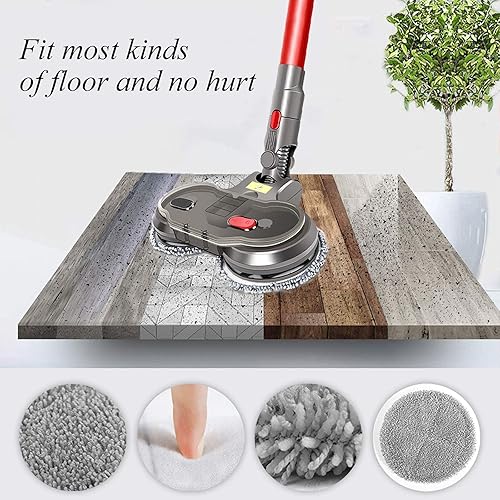 Miniatura 5 de Accesorios para aspiradoras Dyson V7 V8 V10 V11 V15, limpiador eléctrico de piso de madera dura con depósito de agua, 6 almohadillas reutilizables