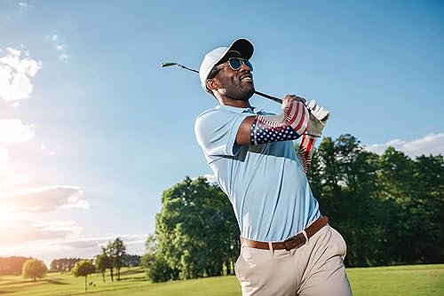 Miniatura 4 de DOVICK Manga de compresión de codo para hombres y mujeres, paquete de 2 unidades, para jóvenes y adultos, 6 tamaños, béisbol, fútbol, baloncesto,