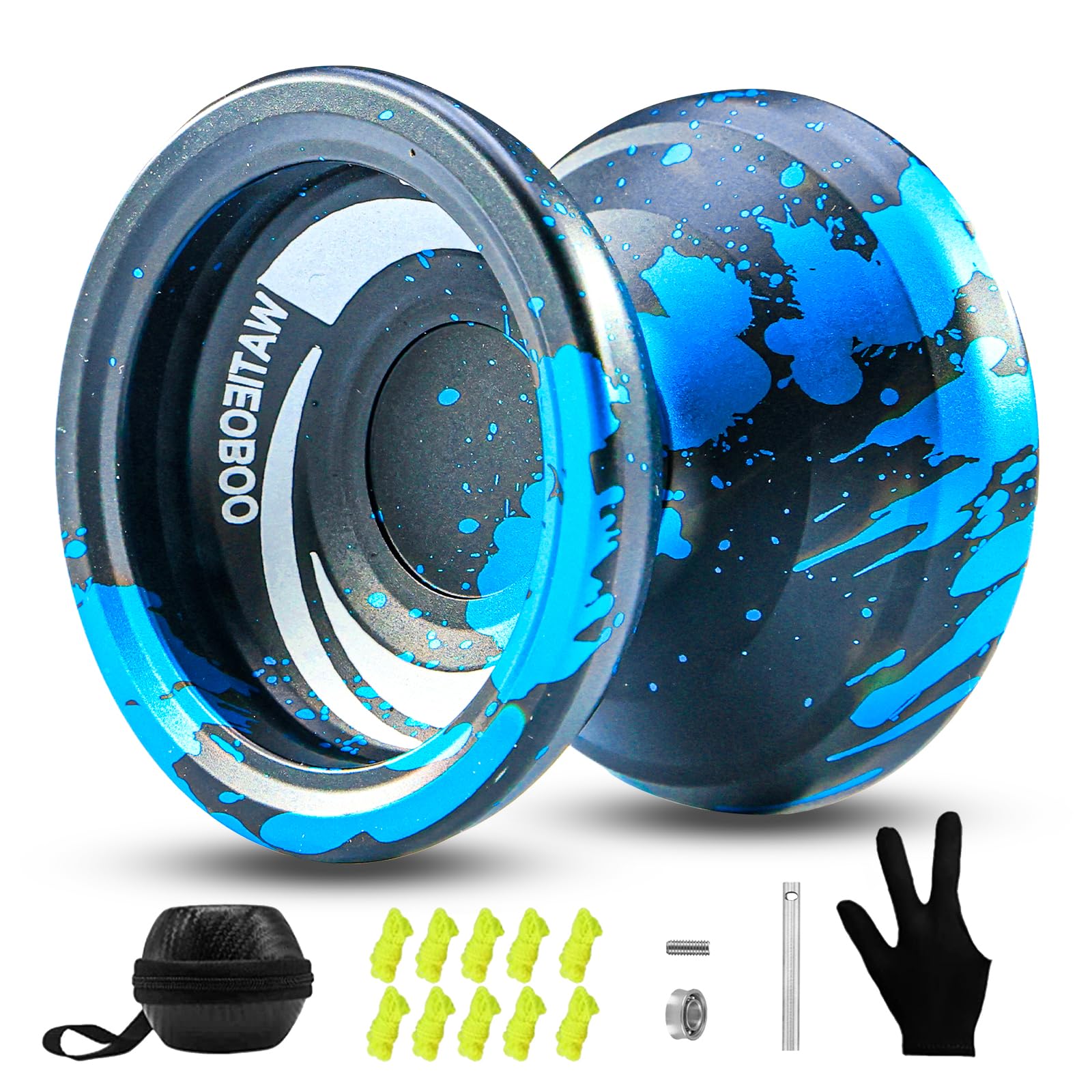 WATIEOBOO Yoyo R8 Responsive Yoyo for Kids,Professional Unresponsive Yo yo for Adults Pro Metal Trick Yoyos with Yo Yo Bea...