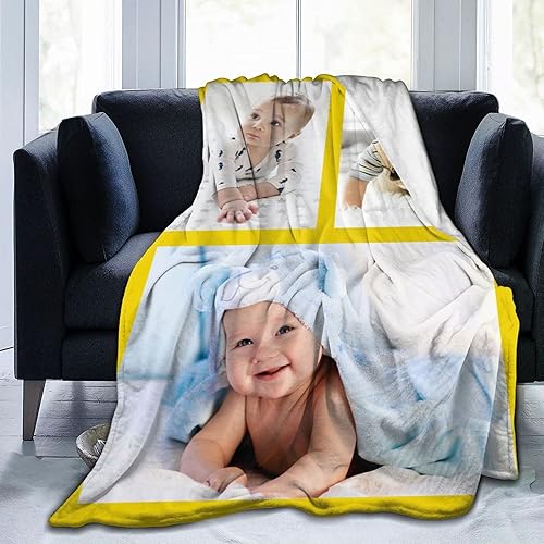 Miniatura 7 de Manta personalizada con texto fotográfico para marido regalos de San Valentín de esposa mantas de ropa de cama personalizadas para regalo de