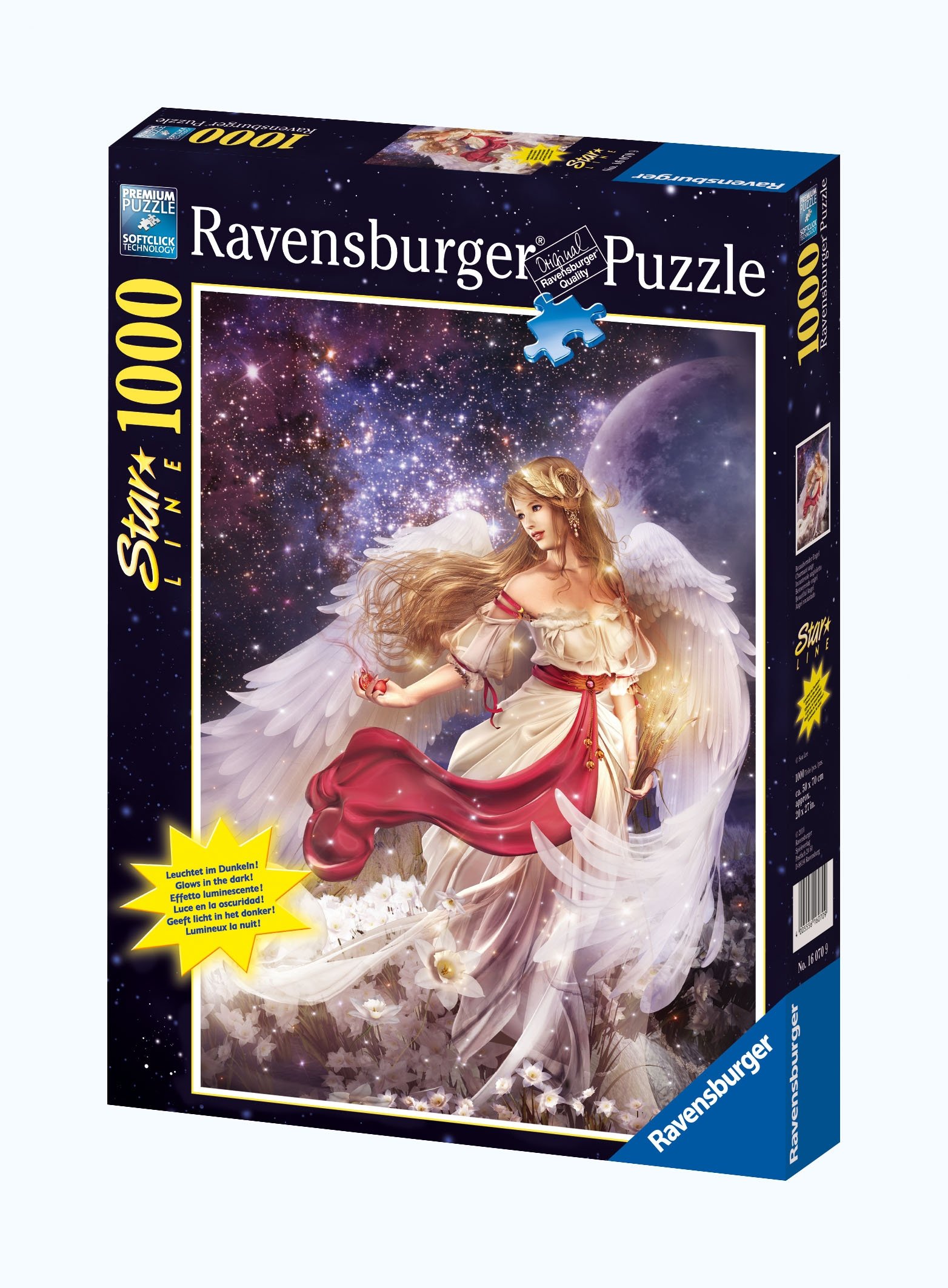 MC PUZZLES LOST ANGEL パズル ロストエンジェル クラウン Ravensburger Beautiful Angel 1000 Piece Starline Glow-in-The-Dark