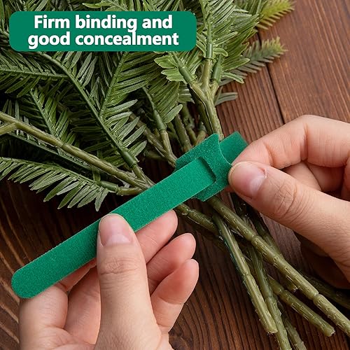 Miniatura 4 de 60 lazos de guirnalda de Navidad  lazos ajustables de 12 pulgadas  Correas reutilizables de nailon para plantas de jardín para árbol de Navidad,