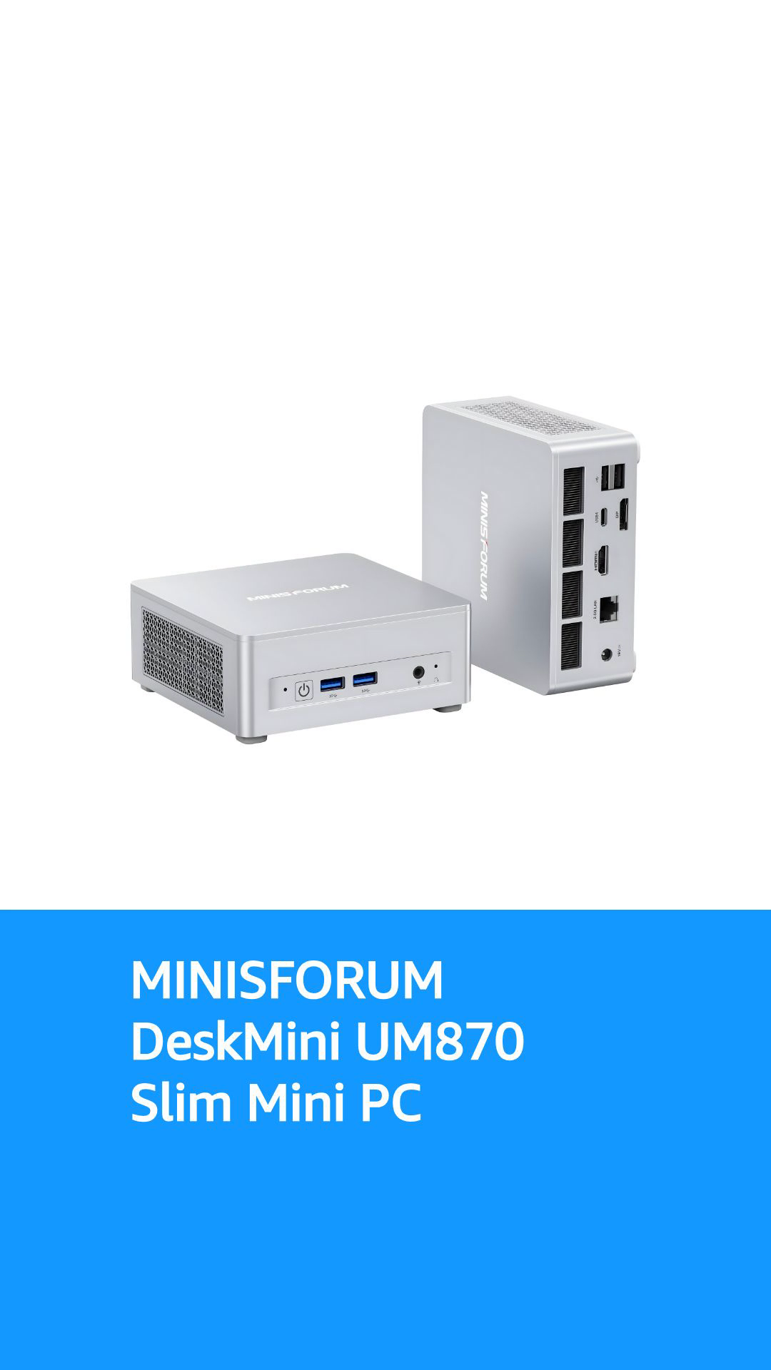 MINISFORUM DeskMini UM870 Slim Mini PC AMD Ryzen 7 8745H Small PC