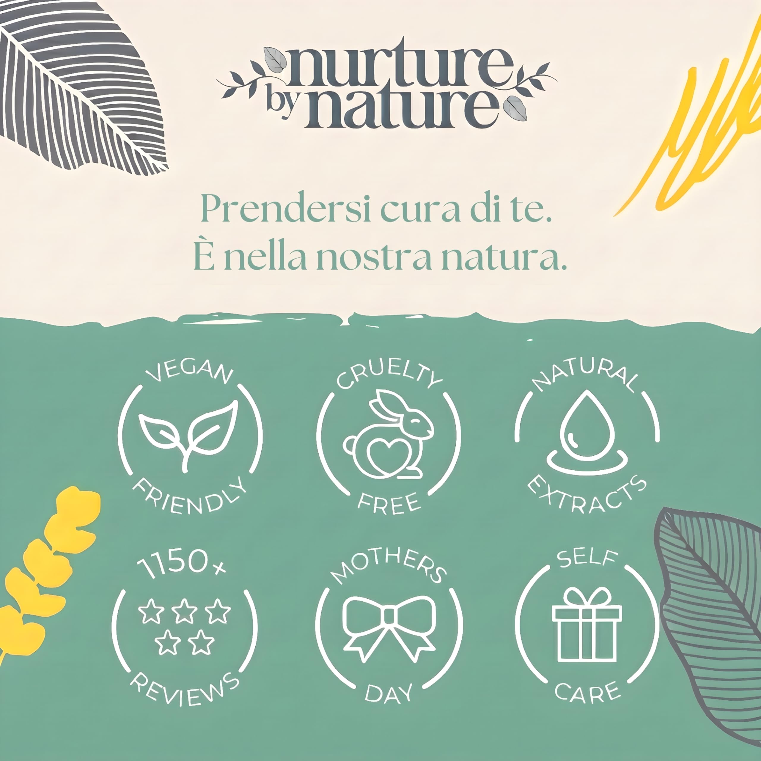 RELAX & ENERGIA | Set regalo spa da bagno di Nurture by Nature | Sali da bagno, scrub corpo, bomba da bagno, candela profumata, crema mani, sapone | Agrumi, Eucalipto | Regalo per donna, uomo