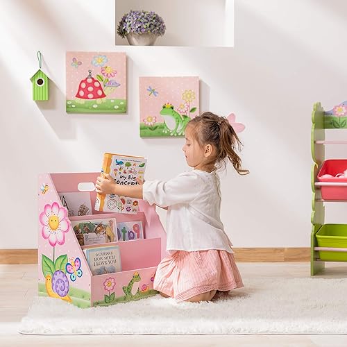 Miniatura 7 de Fantasy Fields - Estantería Magic Garden para niños pequeños, estantería de madera para niños, estantería de 3 estantes para dormitorio, vitrina de