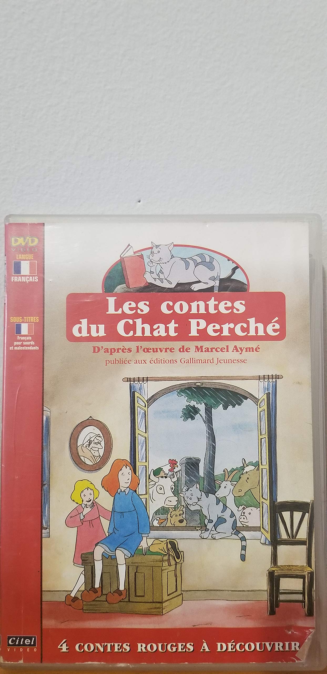 Les contes du Chat Perché d'après lèvres de Marcel Aymé publié aux éditions Gallimard Jeunesse 4 comptes rouge à découvrir [DVD]