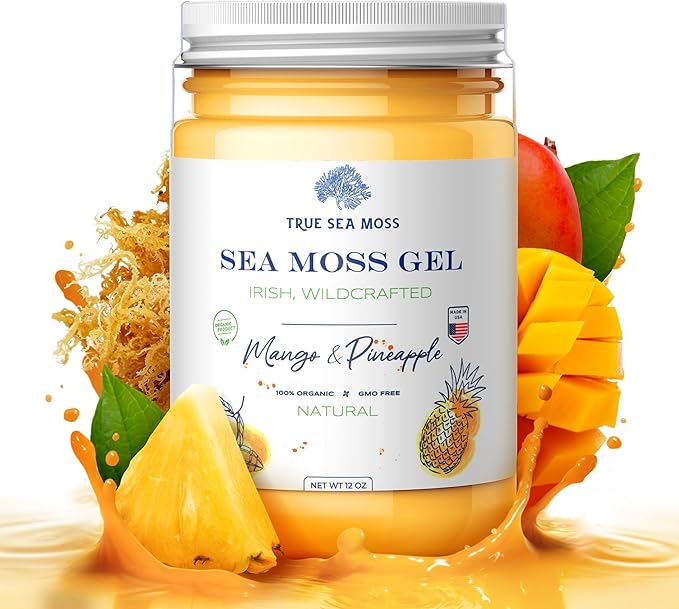 TrueSeaMoss Wildcrafted Irish Sea Moss Gel 7 Flavors