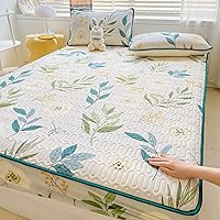 Vista 17 de FCLDESHOP Comfort Hotel - Sábana bajera ajustable de bolsillo profundo, juego de sábanas bajeras y fundas de almohada de seda de hielo de látex