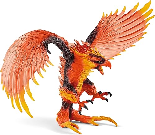 Miniatura 5 de Schleich Eldrador Creatures - Figura de acción de 17,8 cm de águila de fuego - Figura de grifo de lava con alas móviles para niños y niñas - Figuras
