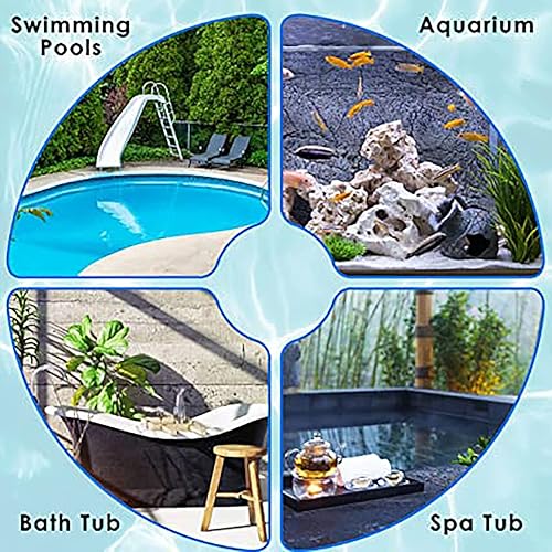 Miniatura 7 de Kit de prueba de agua 7 en 1 para la dureza de cromo, cloro, bromo, pH, alcalinidad para niños