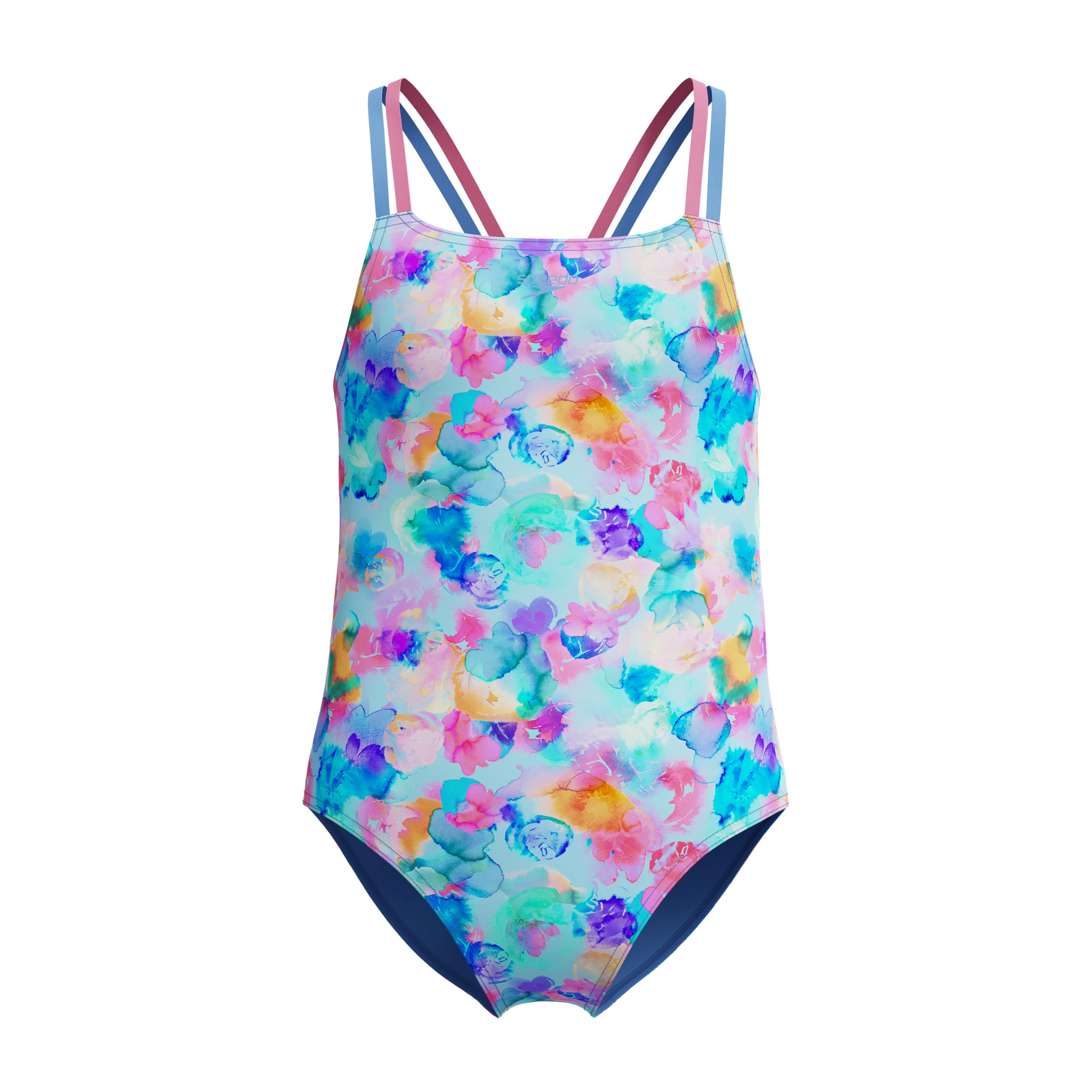 Speedo Girl's Swimsuit One Piece Thin Straps