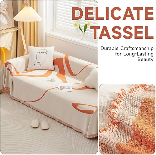 Miniatura 5 de VClife - Funda para sofá de 3 plazas, antideslizante, lavable, apta para perros y mascotas, protectora, caramelo, 71 x 150 pulgadas