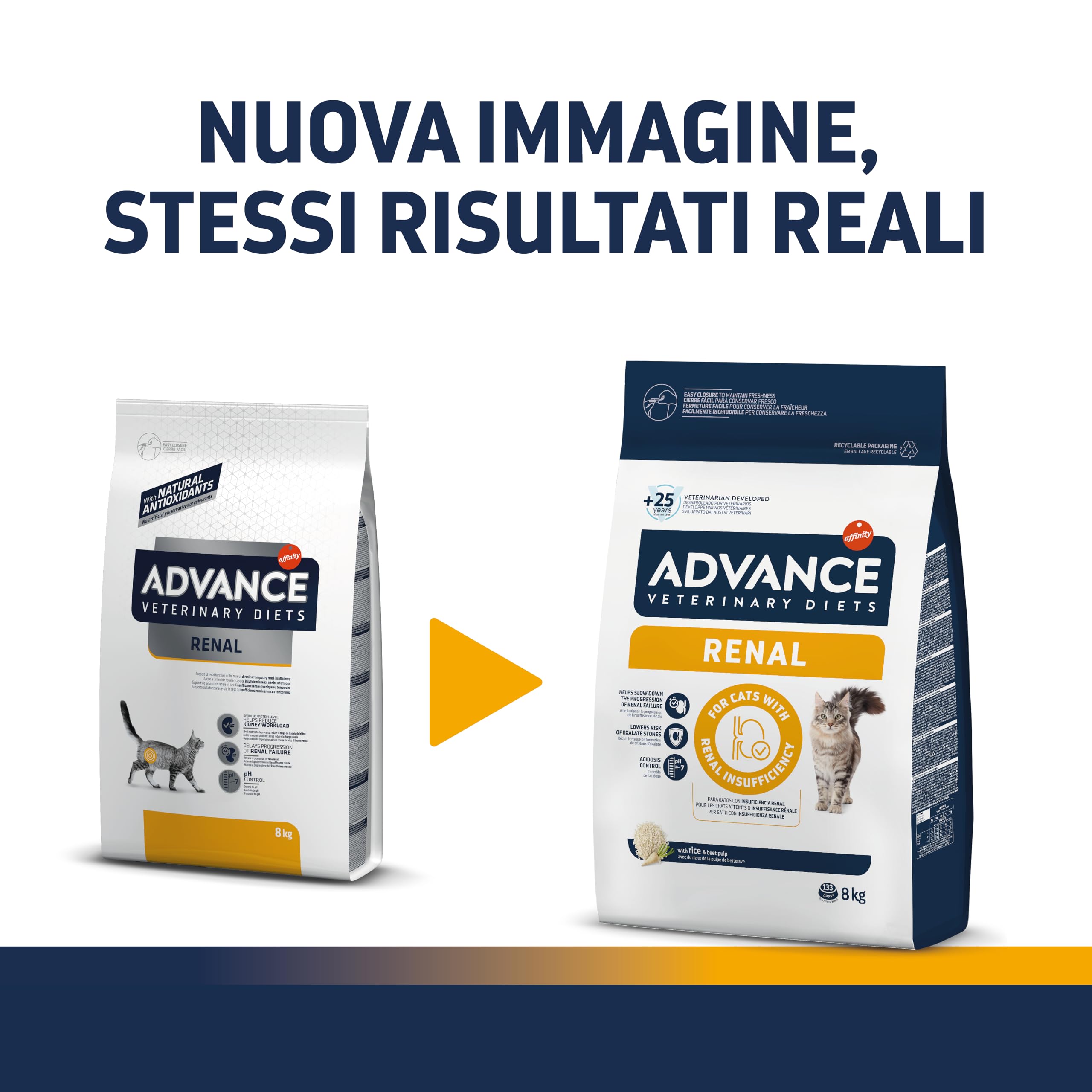 Advance Veterinary Diets - Renal - Cibo per Gatti con Insufficienza Renale - 8kg