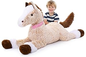 MaoGoLan Ridable Large Horse Plush Stuffed Animal
