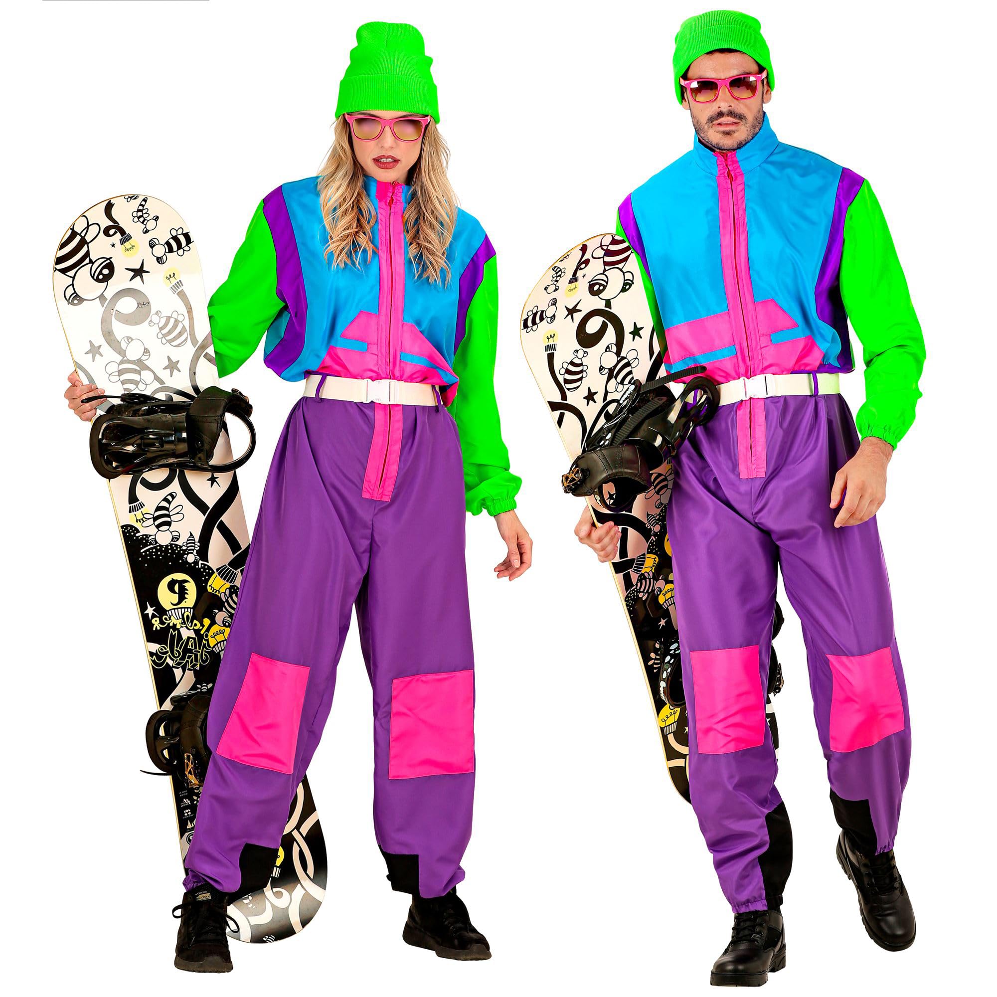Costume Snowboarder Unisexe Années 80 - Déguisement Festif
