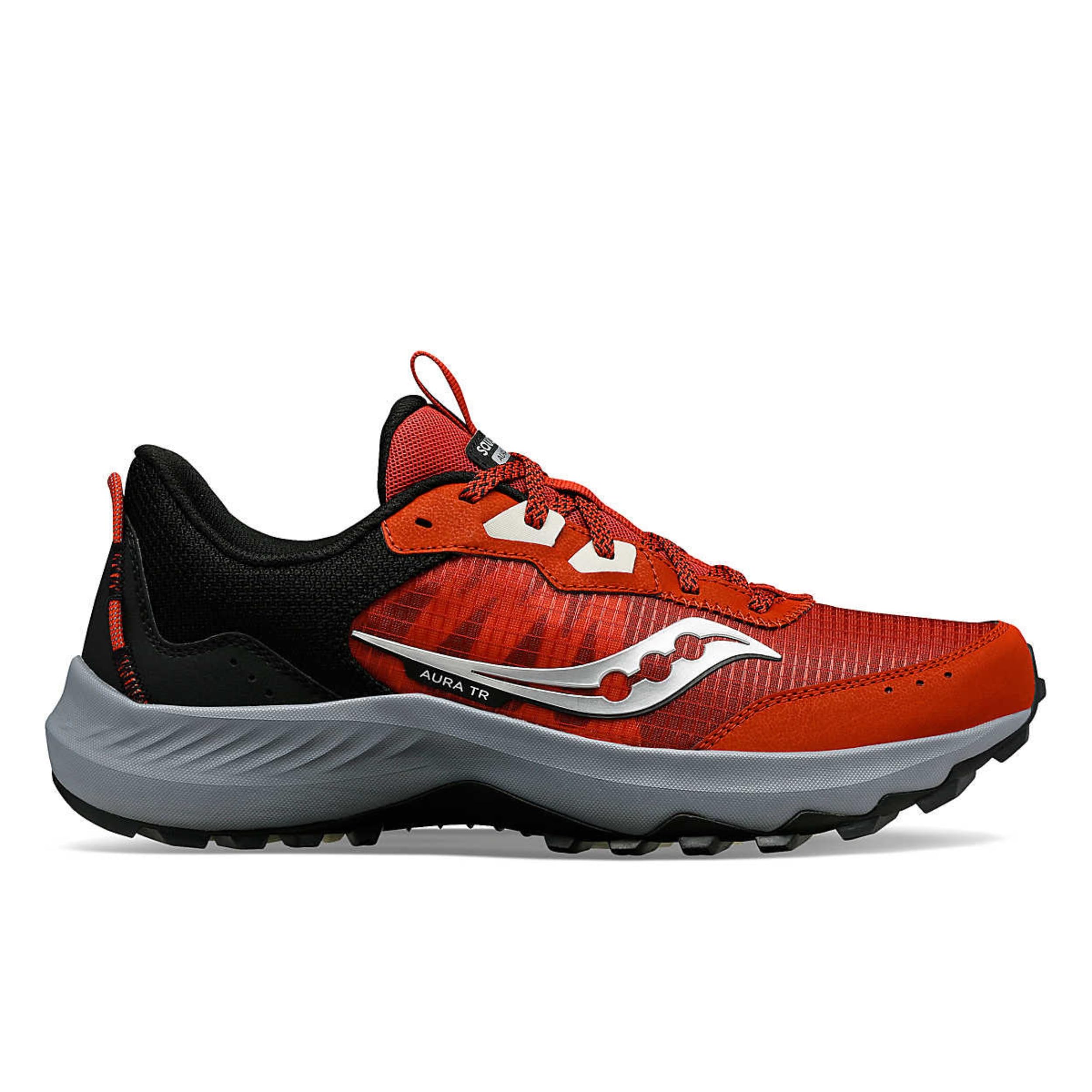Saucony Men's Aura Tr Sneaker, Paprika/Black, 11 Wide | B2B