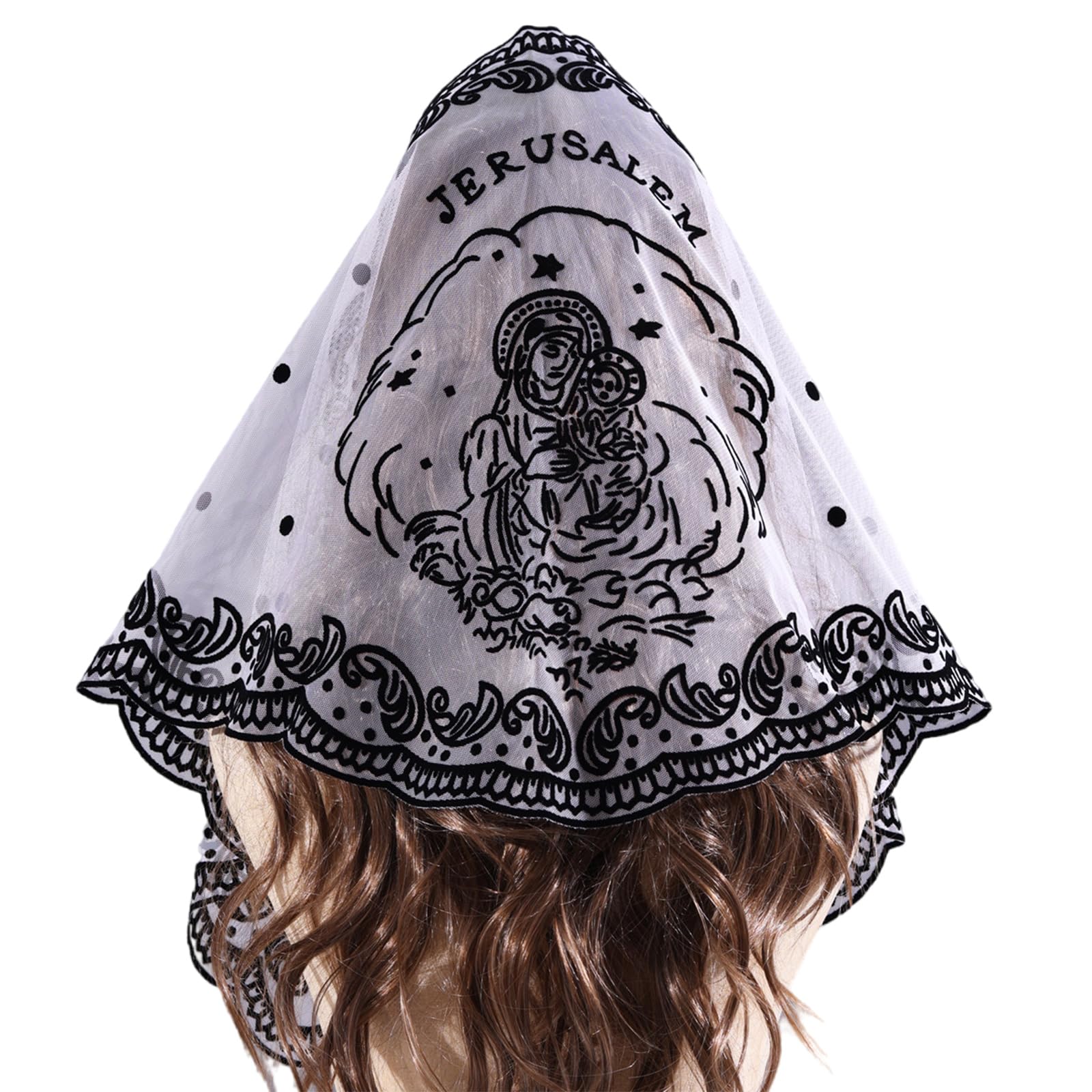 MICFENY Eye Catching Unisex Scarf With Practical Easy Care Fabric Convertible To Shawl Headwear Lightweight Travel Scarf
