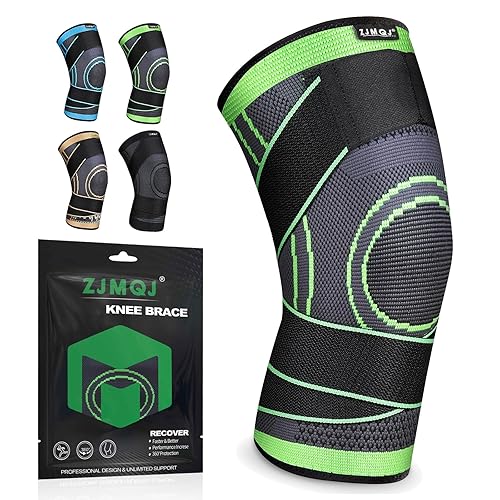 Miniatura 7 de Rodillera con correas para mujereshombres, rodillera de compresión para dolor de rodilla, artritis, ACL, PCL, desgarro de menisco, alivio del dolor