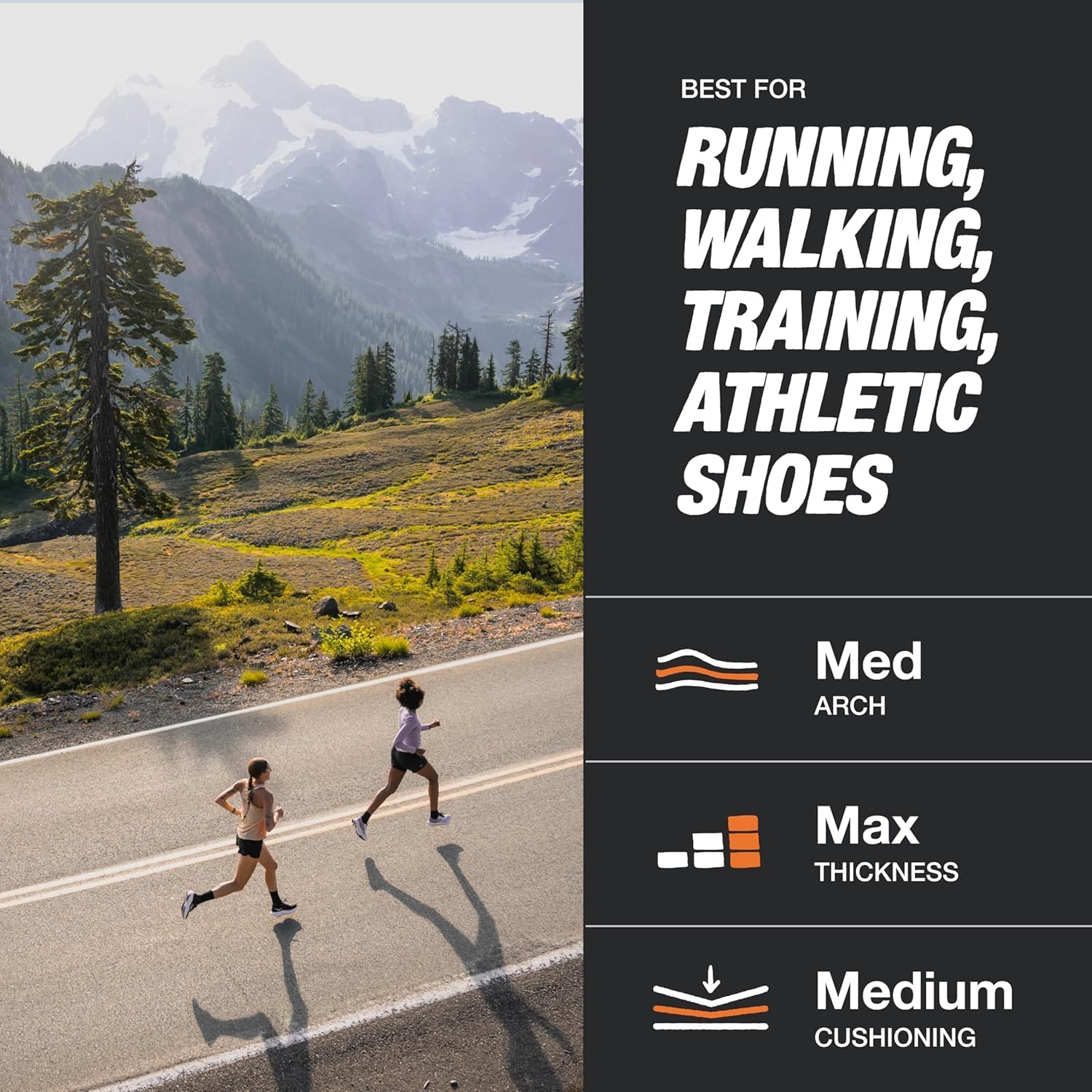 Superfeet Run Support Medium Arch (V2) Insoles, 9.5-11 Men / 10.5-12 Women - Image 3