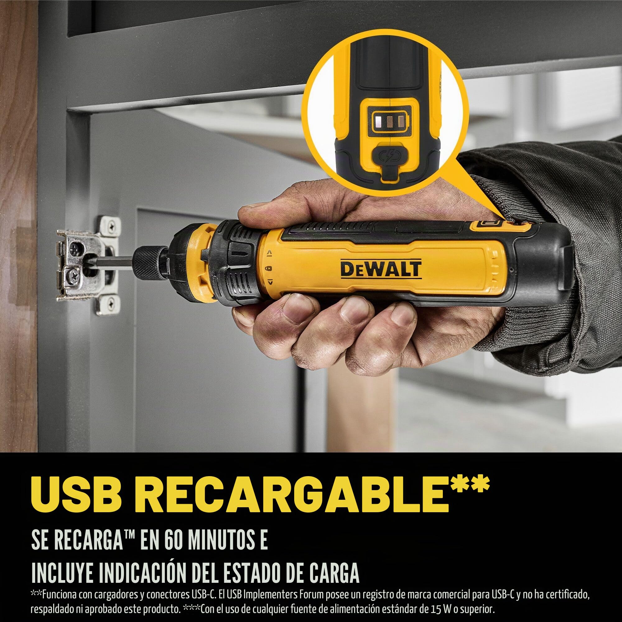 DEWALT Destornillador inalámbrico con control FLEXDRIVE y puntas de destornillador (DWHT66719)