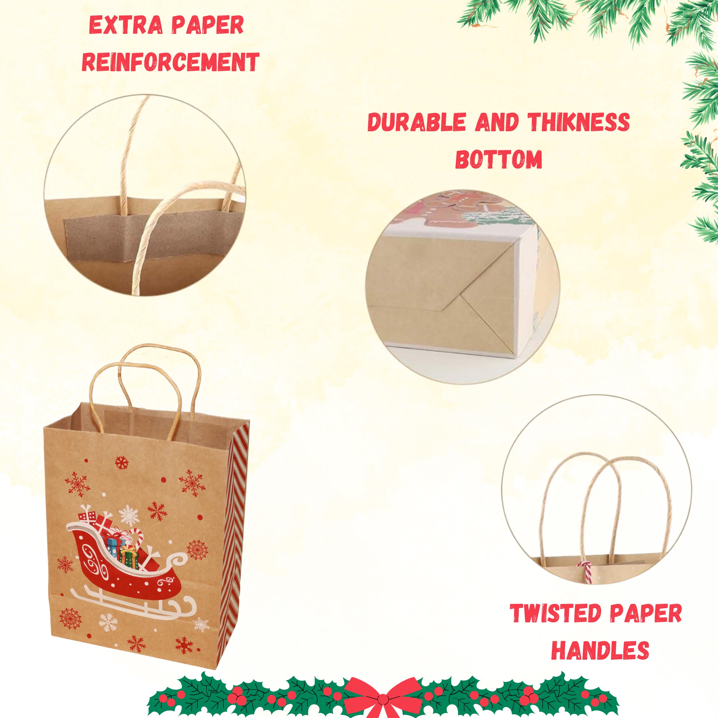 Borse Natale in carta per confezioni regalo | Acquisti Online su