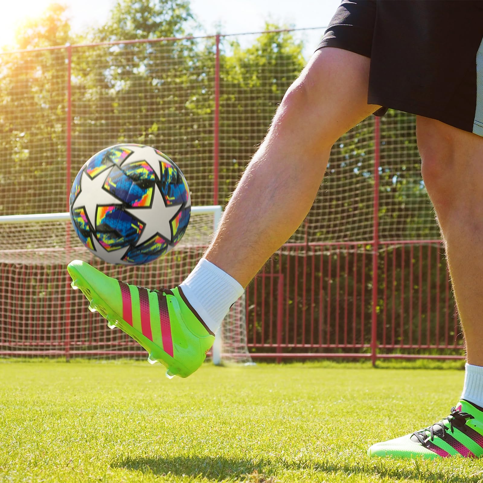 Balón de Fútbol Champions Tamaño 5 con Bomba, Agujas y Bolsa de Red