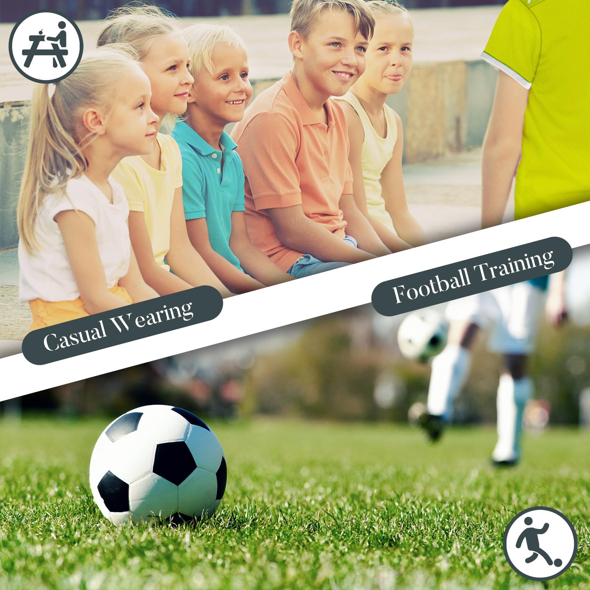 Maglia da Calcio Bambino Ragazzi Basketball Jersey Set Divise Sportive Calcio Maglia, T-Shirt Pantaloncini