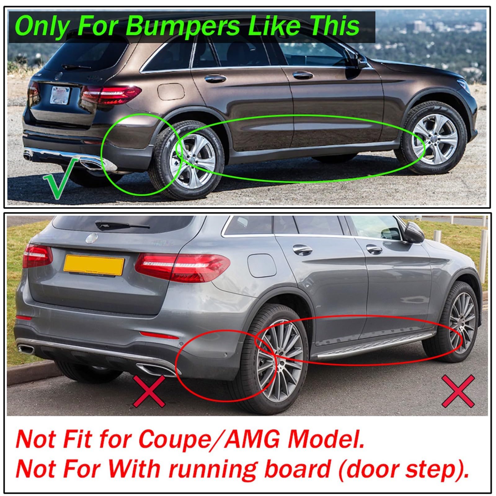 Paraspruzzi for auto, per Mercedes-Benz, Classe GLC X253 2016