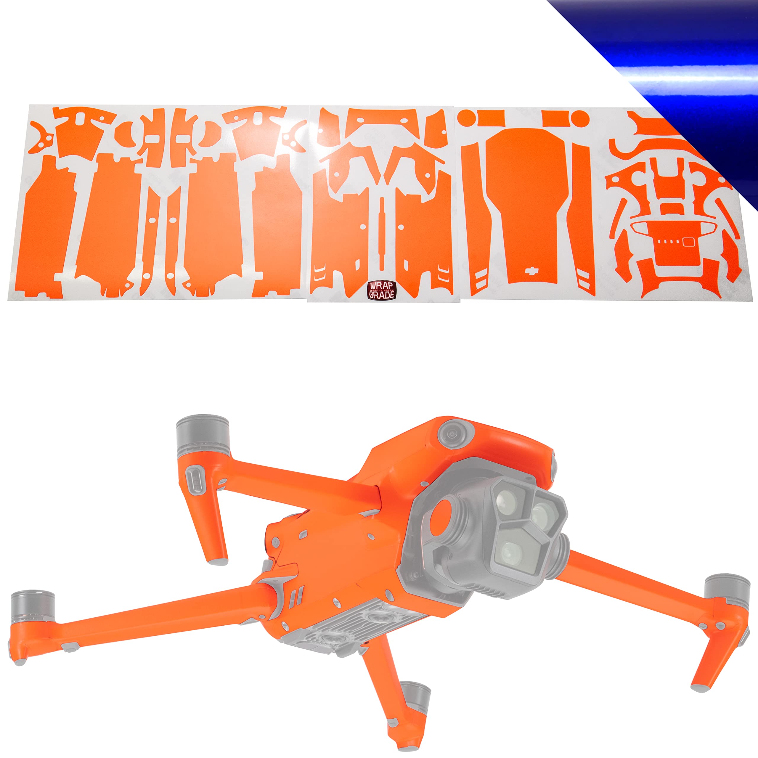 WRAPGRADE Skin Compatible with DJI Mavic 3 Pro (Stratosphere Blue)