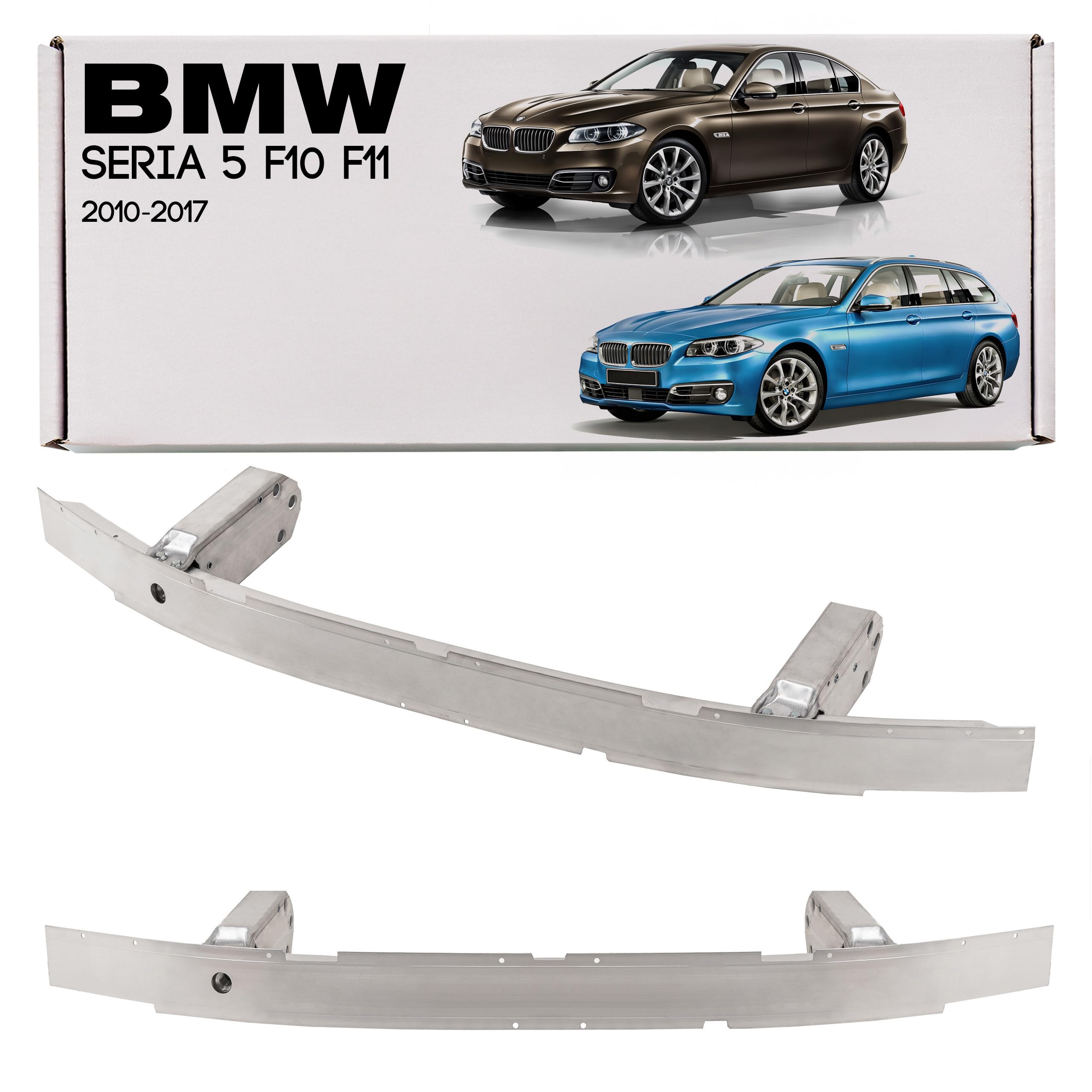 Frontstoßstange-Verstärkungsstange passend für BMW 5r F10 Limousine / 5r F11 Kombi 2009-2017, Aluminium, vorne, OEM 51117200705