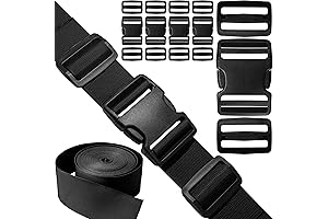2 Nylon Webbing Straps Buckles Set for Heavy-Duty Activities
