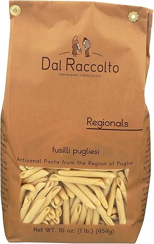 Dal Raccolto Pasta - Fusilli Pugliesi, bolsa de 1 lb