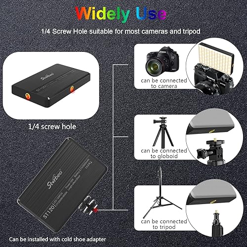 Miniatura 5 de GPURUI Luz de video LED CRI95+ de 3000 mAh, temperatura de color ajustable, 2500 K  9000 K, luz de cámara RGB, lámpara de fotografía portátil