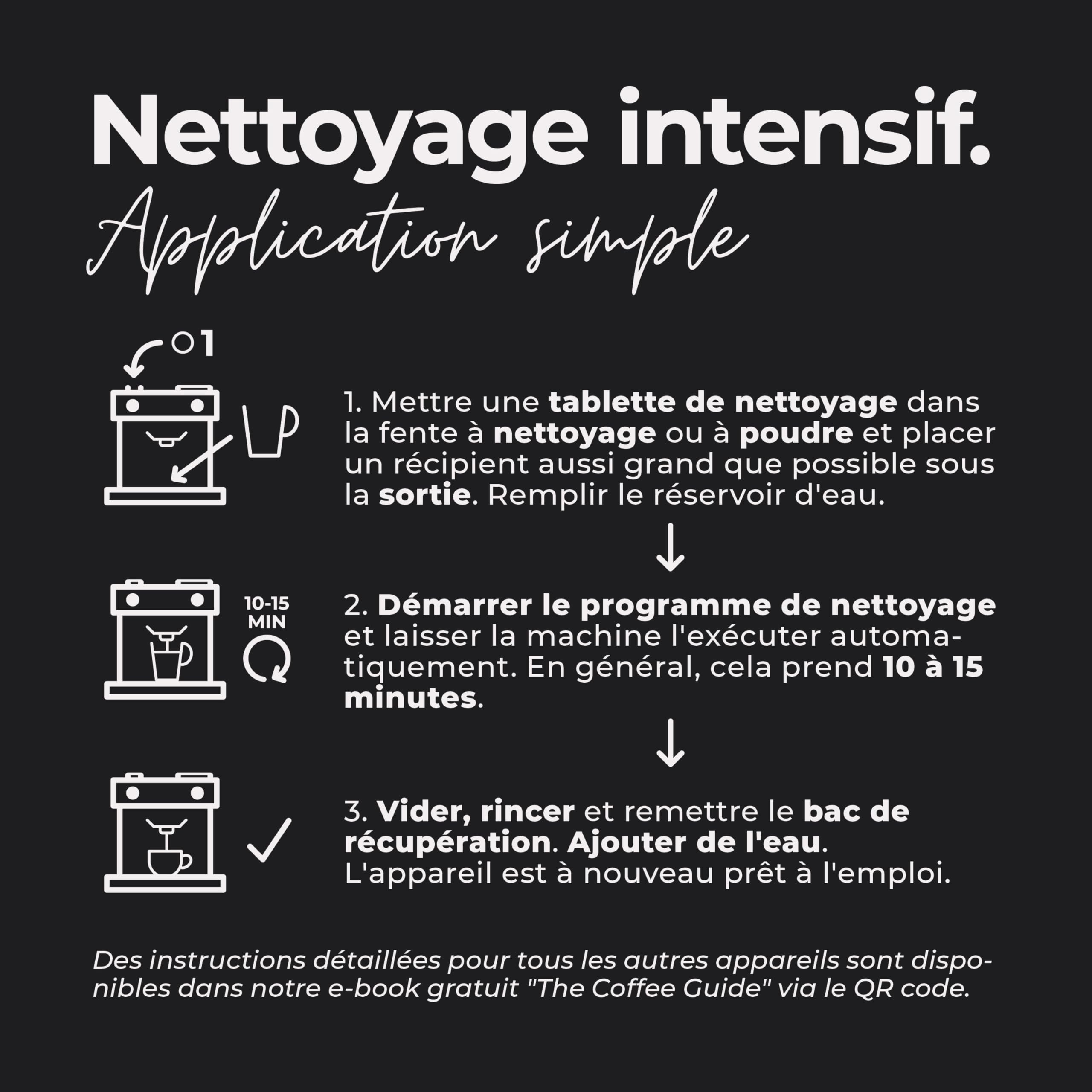 2-Phases Pastille nettoyage machine a cafe (40 unités) – nettoyage compatibles avec Jura, Tassimo, Phillips, etc. – détartrant pour un nettoyage et un entretien optimaux