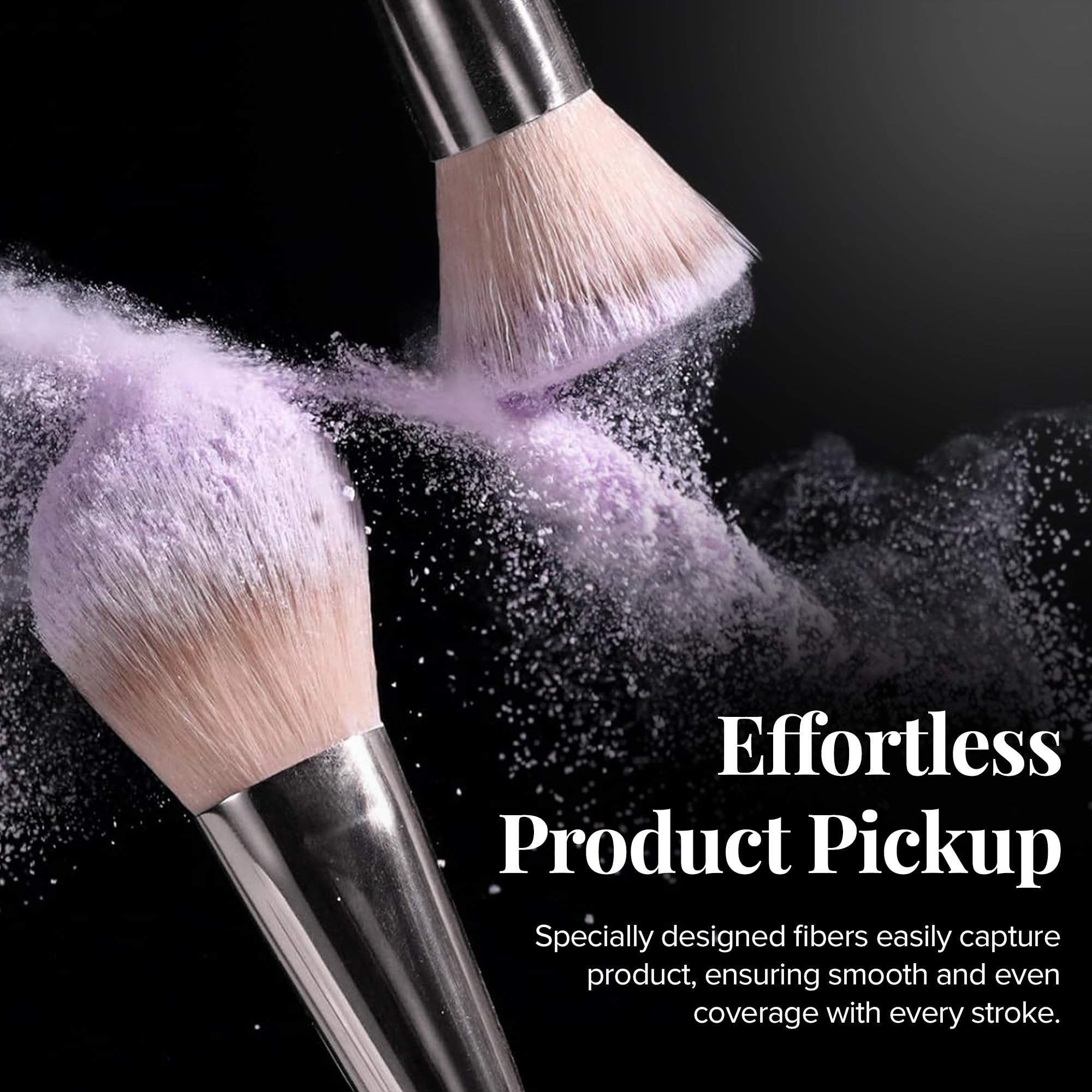 Eshghe-mani von Lady of Eshgh: UR My Love Collection Fine Makeup Pinsel 12-teiliges Vollgesichts-Make-up-Pinsel-Set mit Sammlerbox und eleganter schwarzer Filz-Aufbewahrungstasche.
