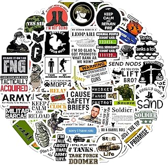 BulbaCraftFunny Army Stickers