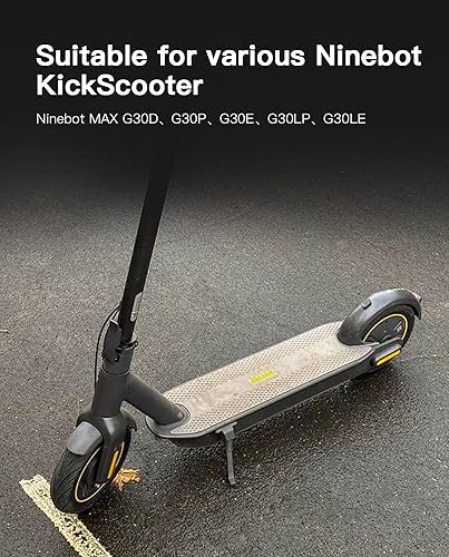 Miniatura 7 de stio Neumático de goma sólida de 10 x 2.5 pulgadas para Segway Ninebot MAX G30 G30P G30LPHiboy S2 Max, doble absorción de impactos en forma de panal