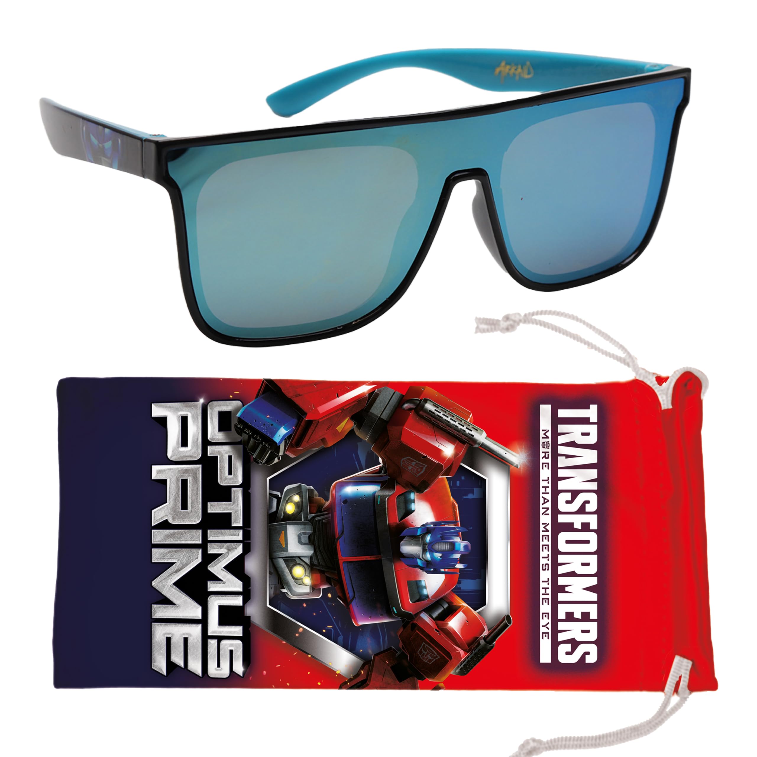 Sun-Staches Transformers Kids Sunglasses: Stylish, Comfortable, & Durable UV-Protective Transformers Accessories with Soft Carrying Case - Officially-Licensed Transformer Toys & Accessories